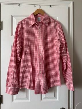Brooks Brothers Red Gingham The Original Polo Shirt | Large
